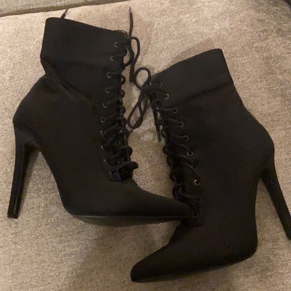Black Lolashoetique Ankle Booties - Picture 4 of 6